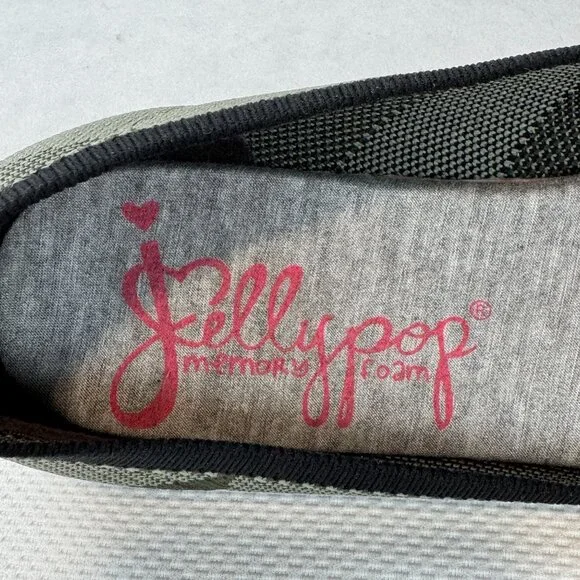 Jellypop Camo Green Memory Foam Ballet Flats Slip-On Womens Shoes Size 8M - Picture 8 of 12